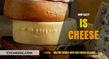 Exploring Cheese's Saltiness: A Tasty Journey Through Varieties and Levels