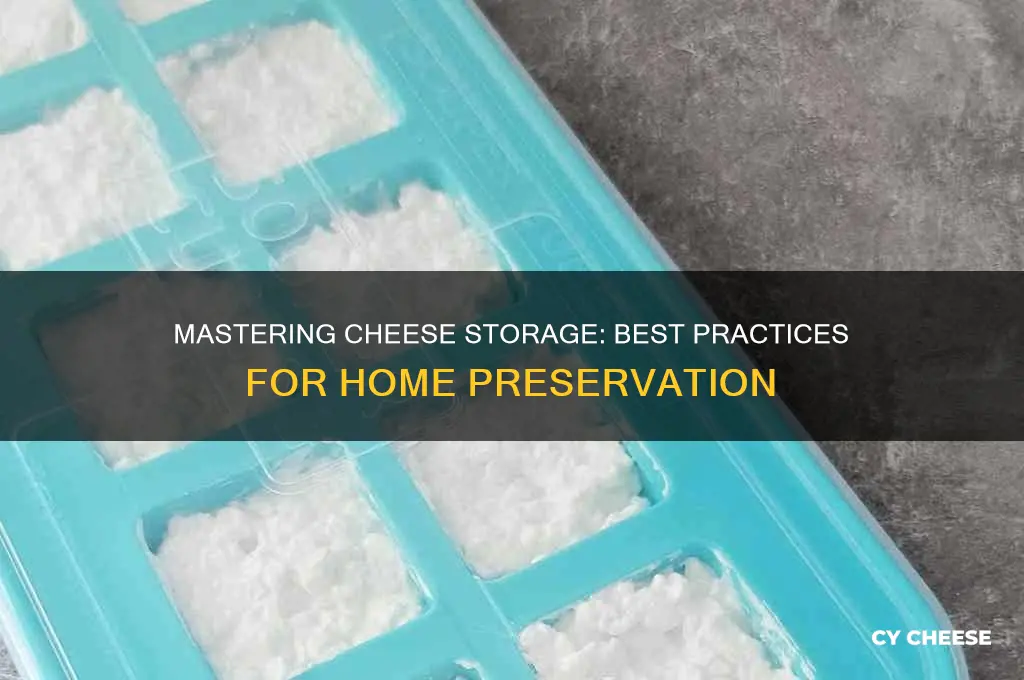 how should cheese be stored in the home