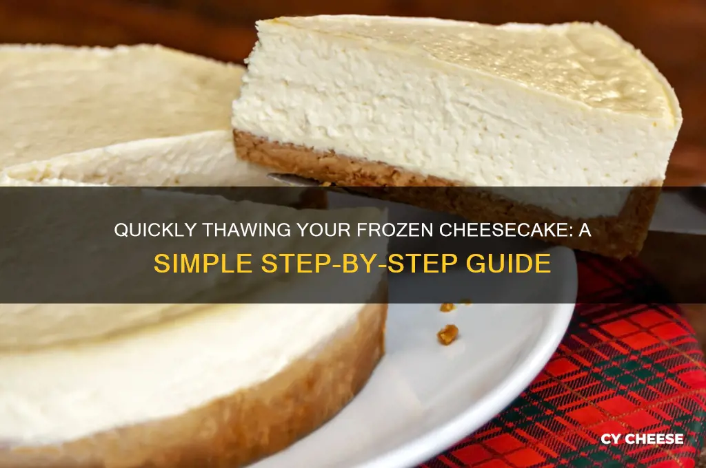 how th quick thaw a frozen cheese cake