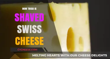 Swiss Cheese Shaving: Thickness and Texture Explored