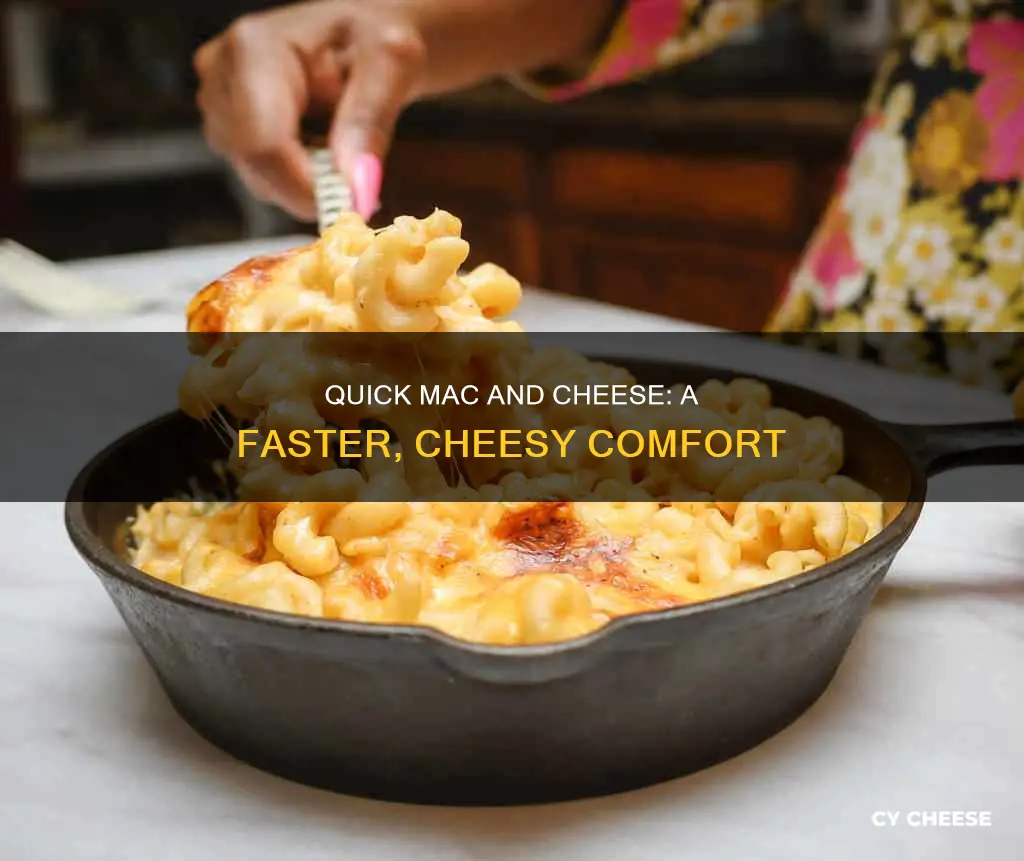 how to accelorate the craft macaroni and cheese cooking process