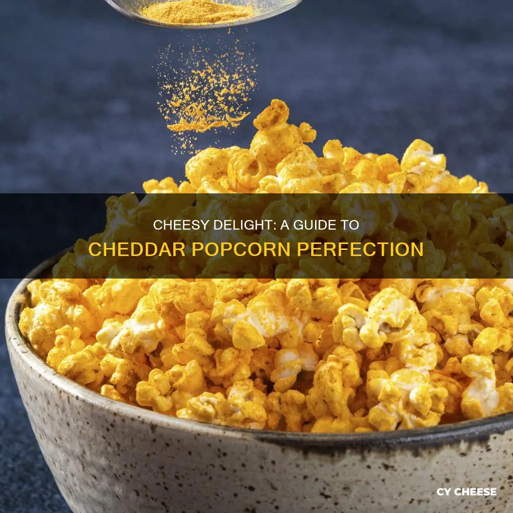 how to add cheddar cheese to popcorn