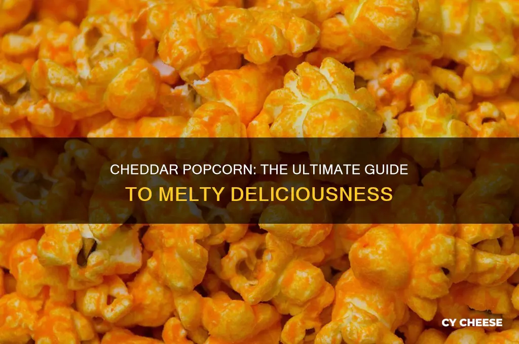 how to add cheddar cheese to popcorn