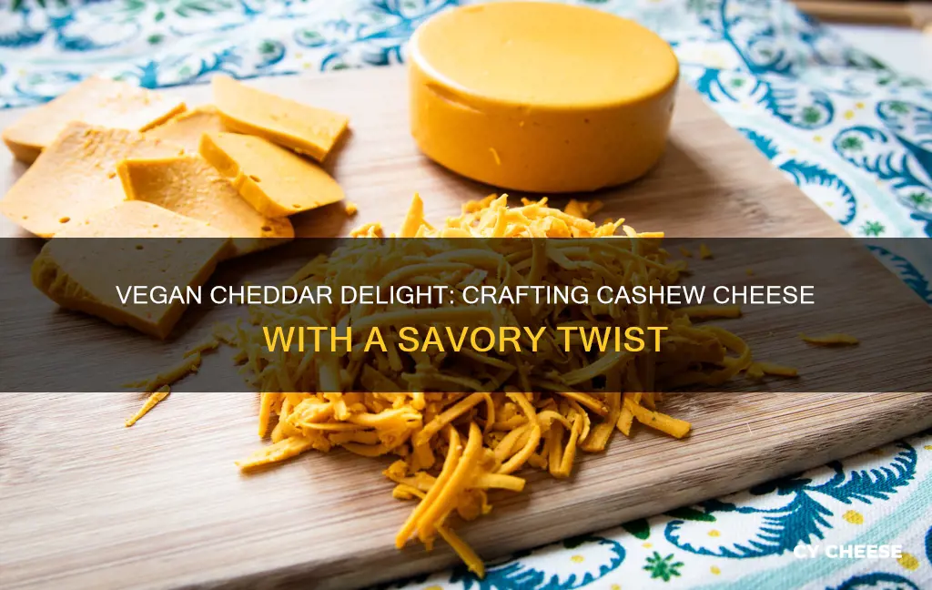 how to add cheddar flavor to vegan cashew cheese