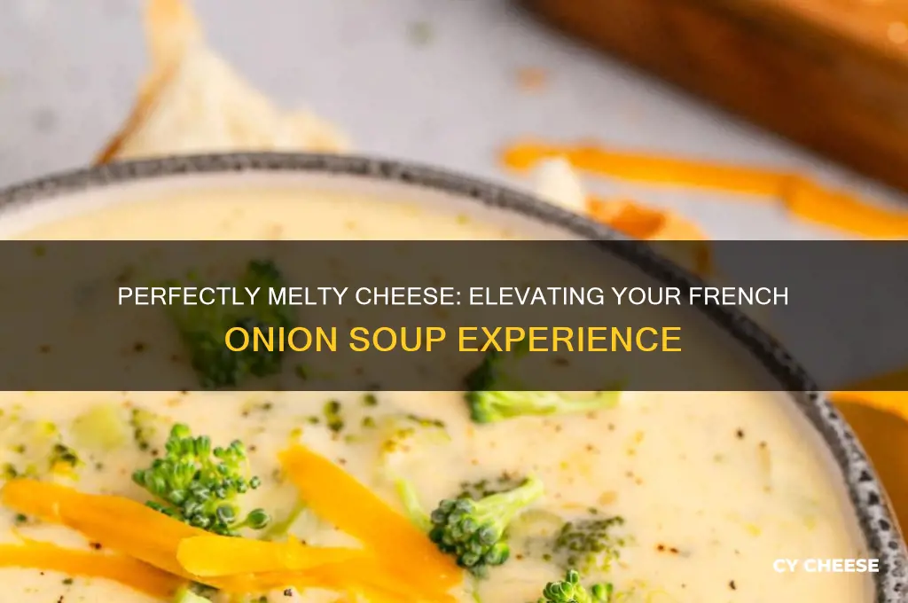 how to add cheese to french onion soup