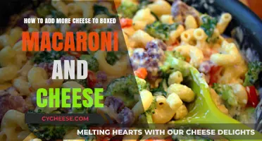 Mac & Cheese: Enhancing Boxed Comfort Food with More Cheese