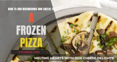 Enhancing Frozen Pizza: Cheese and Mushroom Magic