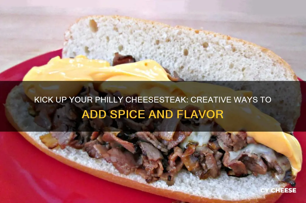 how to add spice to philly cheese steak