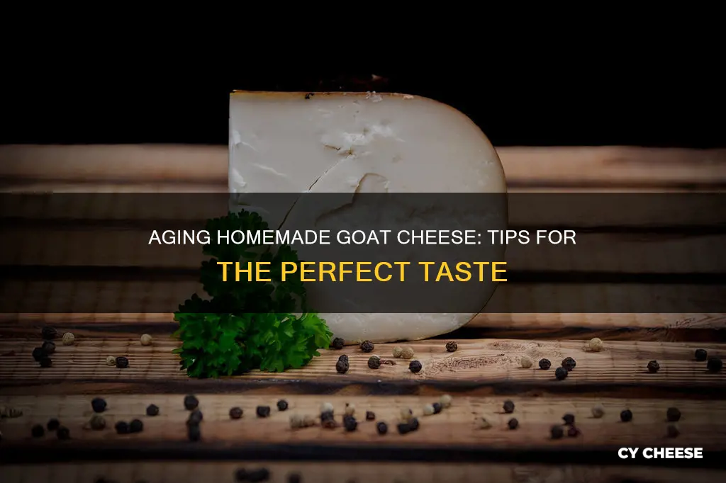 how to age home made goat cheese