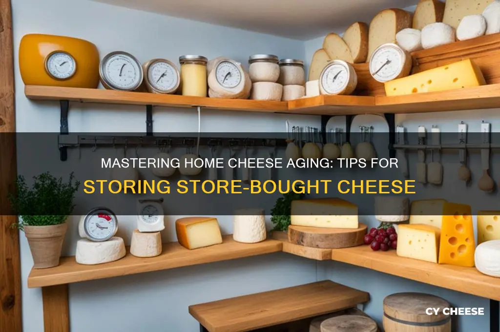 how to age store bought cheese at home