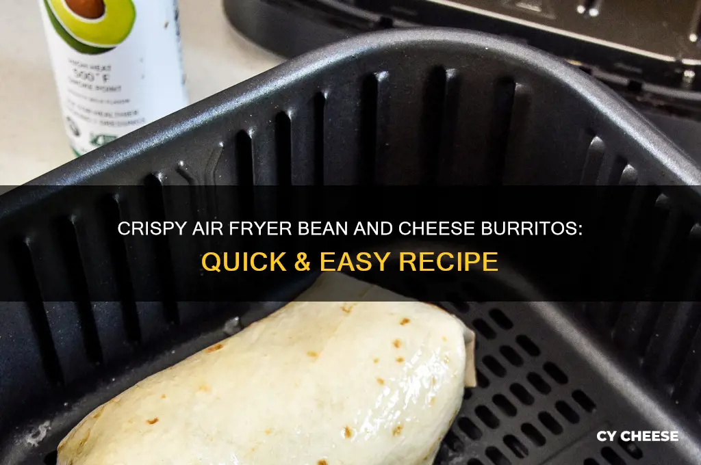 how to air fry bean and cheese burritos