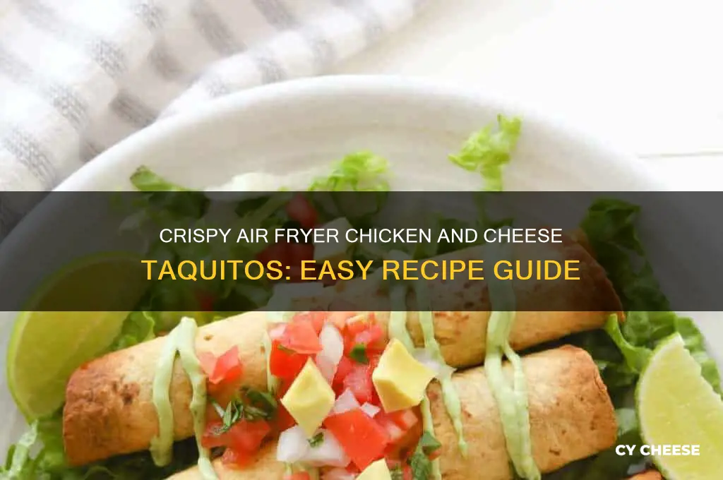 how to air fry chicken and cheese taquitos