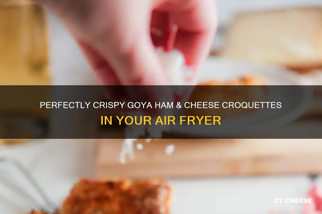 how to air fry goya frozen ham and cheese croquettes