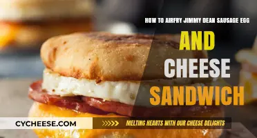 Perfectly Airfry Jimmy Dean Sausage Egg and Cheese Sandwich: Easy Steps