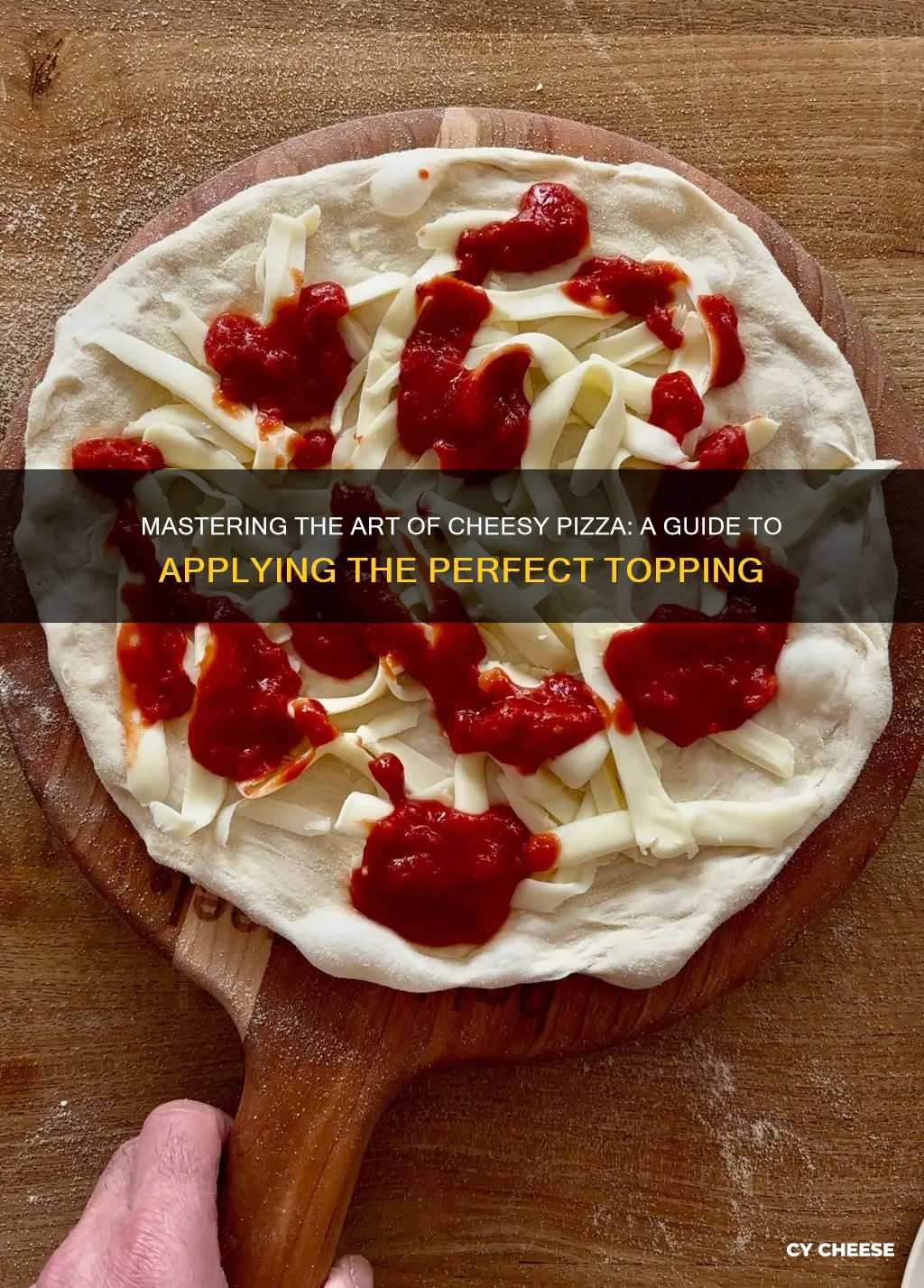 how to apply cheese on pizza