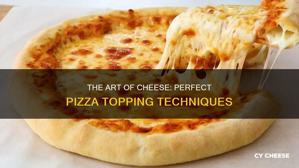 how to apply cheese on pizza