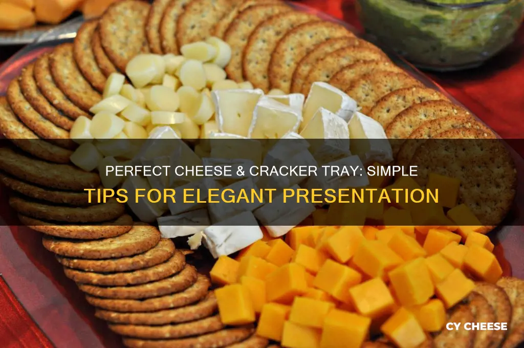 how to arrange a cheese and cracker tray