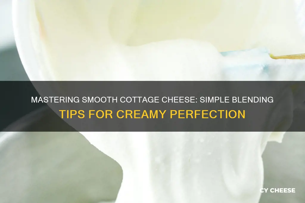 how to blend cottage cheese smooth