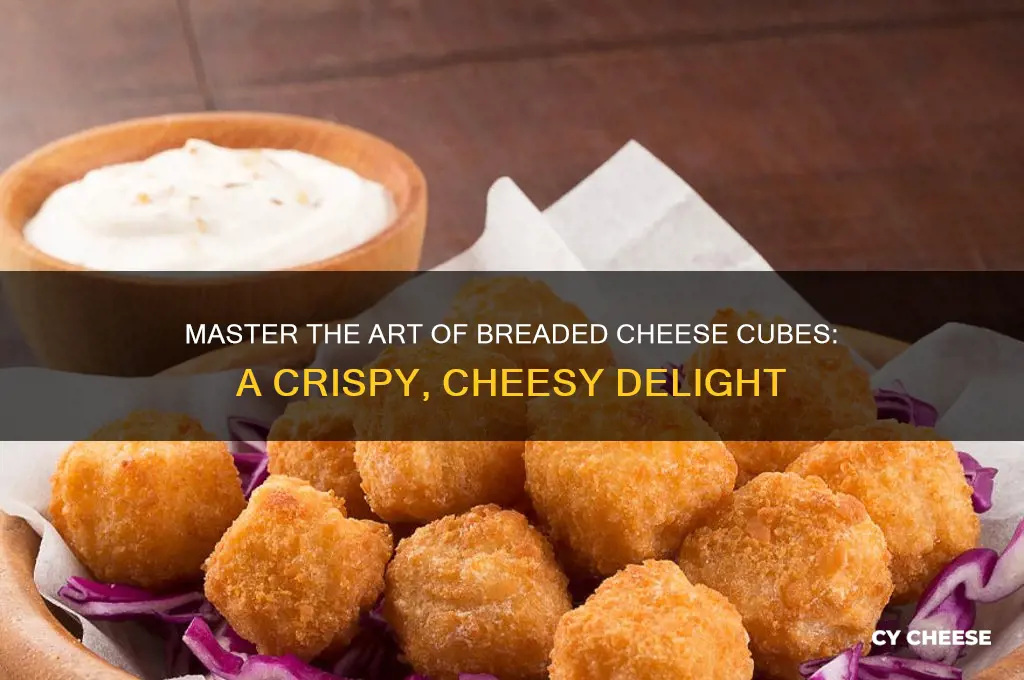 how to bread cheese cubes