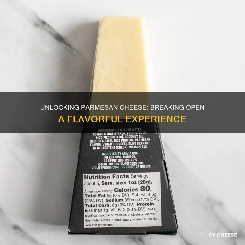 how to break open a parmesan cheese