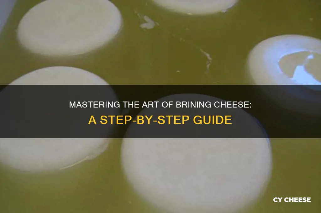 how to brine cheese