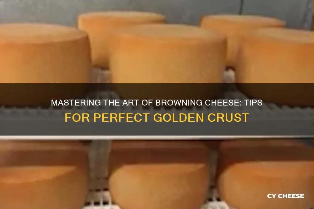 how to brown cheese