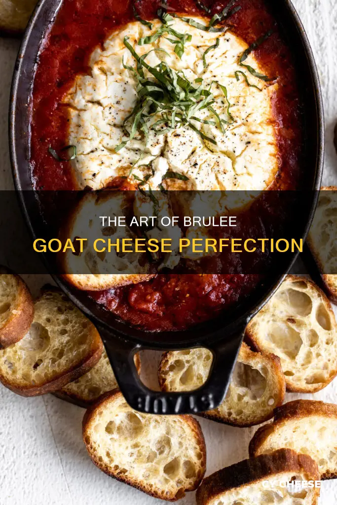 how to brulee goat cheese