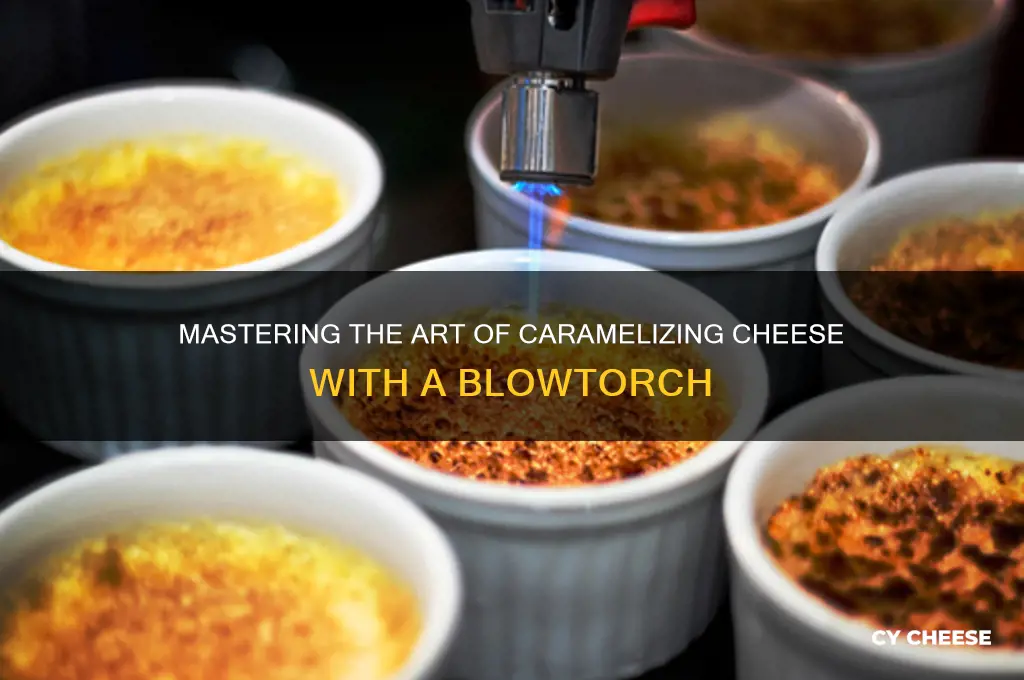 how to caramelize cheese blowtorch