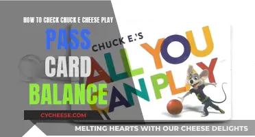 Checking Your Play Pass Card Balance at Chuck E. Cheese