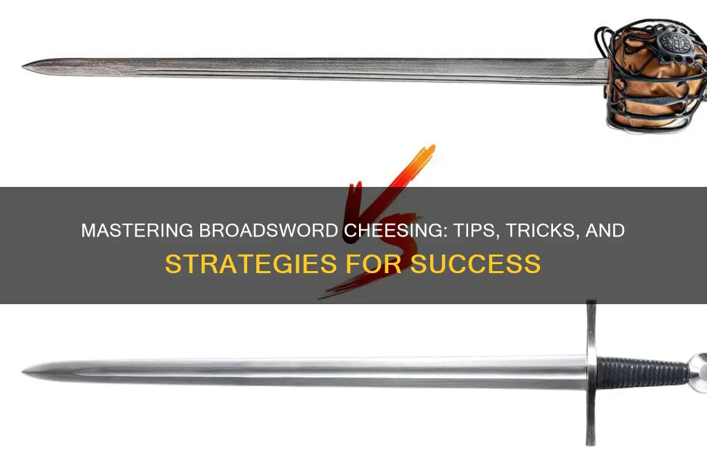 how to cheese broadsword
