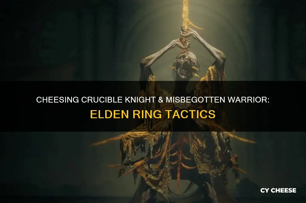 how to cheese crucible knight and misbegotten warrior