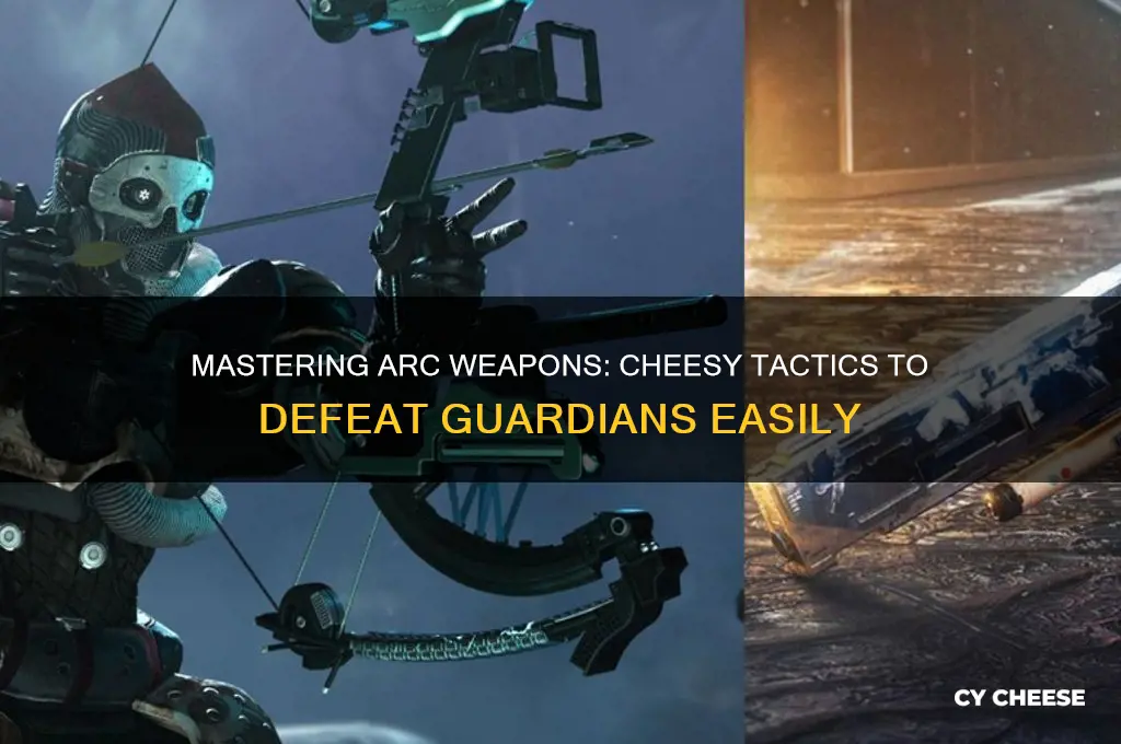 how to cheese defeat guardians with arc weapons