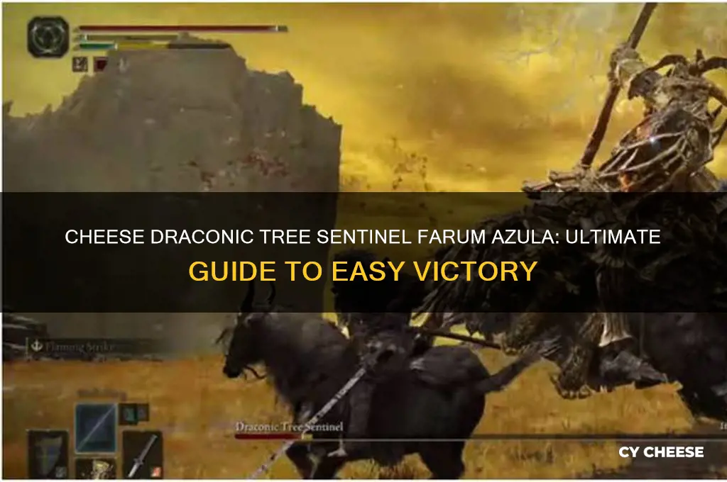 how to cheese draconic tree sentinel farum azula
