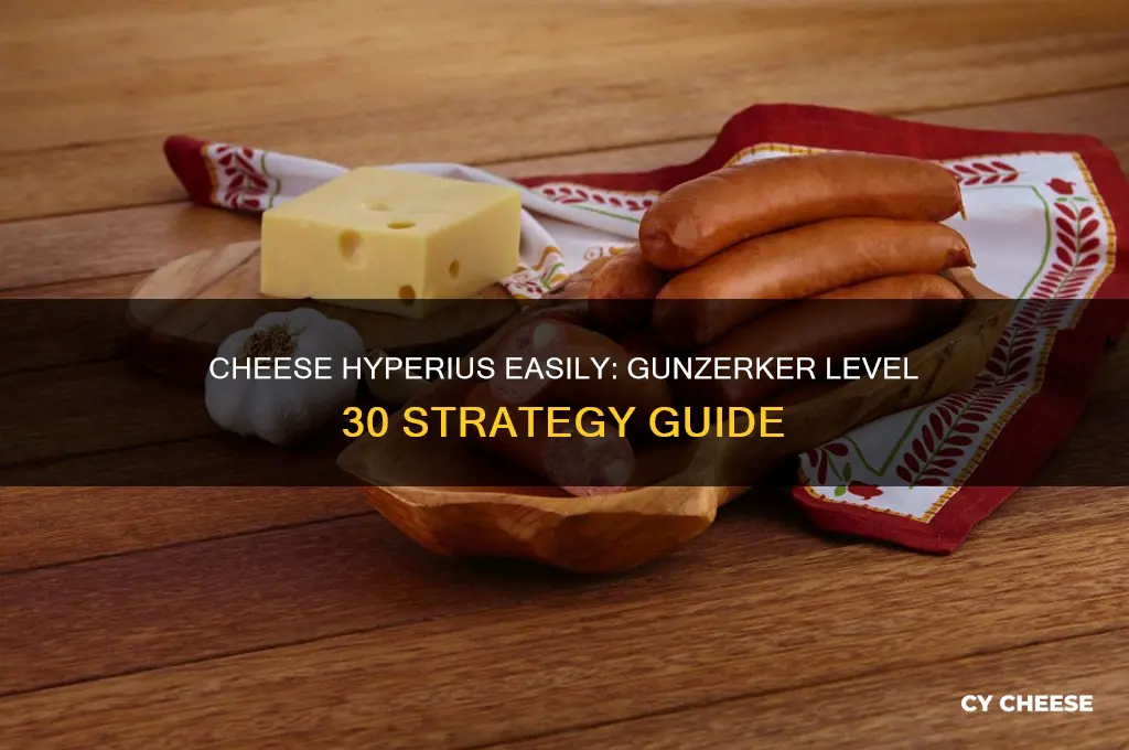 how to cheese hyperius as gunzerker lvl 30