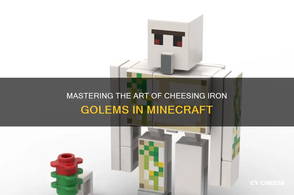 how to cheese iron golem