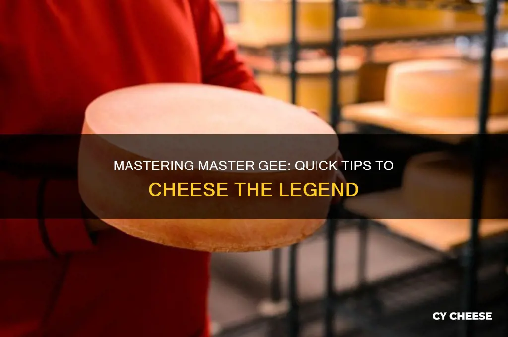 how to cheese master gee