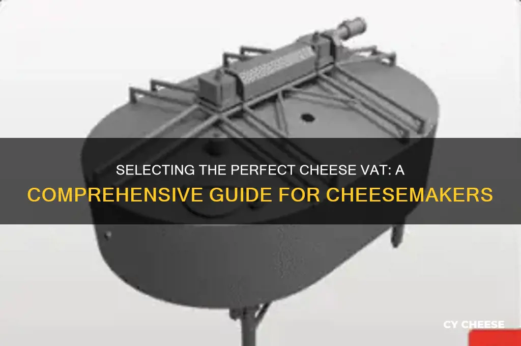 how to choose cheese vat