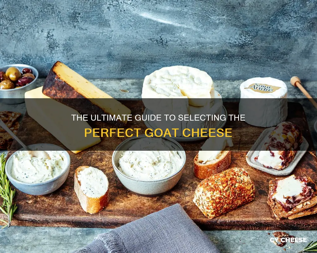 how to choose goat cheese