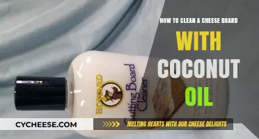 Coconut Oil Magic: Effortlessly Clean and Condition Your Cheese Board