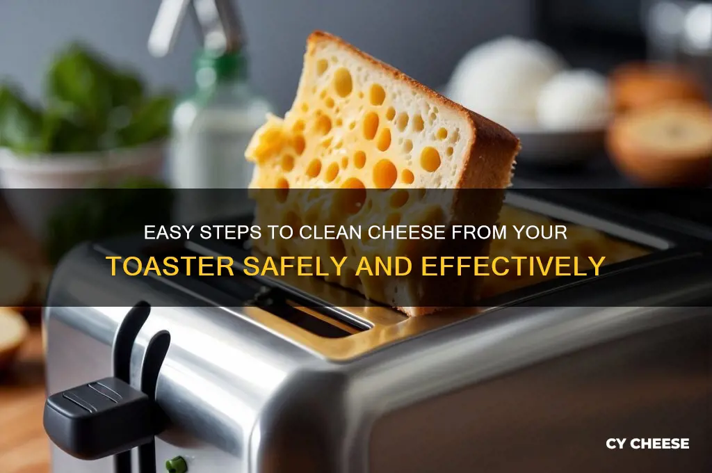 how to clean a toaster with cheese in it