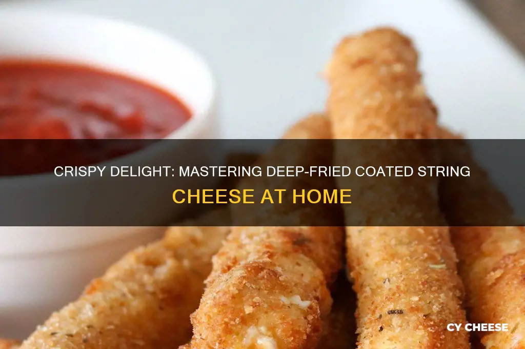 how to coat string cheese abd deep fry