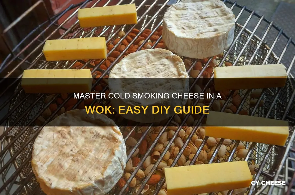 how to cold smoke cheese in a wok