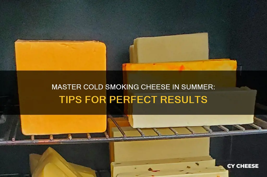 how to cold smoke cheese in the summer