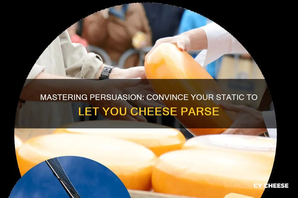 how to convince ur static to let u cheese parse