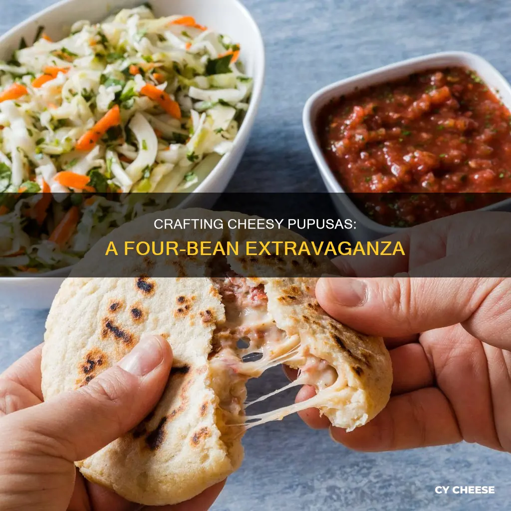 how to cook 4 bean and cheese pupusas