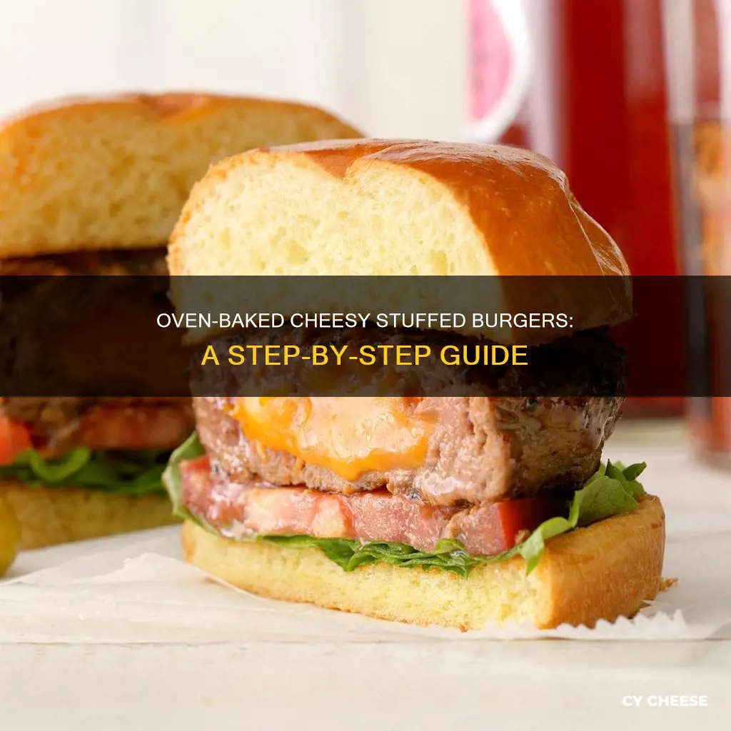 how to cook a cheese stuffed burger in the oven