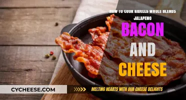 Cooking Aidells Jalapeno Bacon: Melting Cheese, Sizzling Bacon