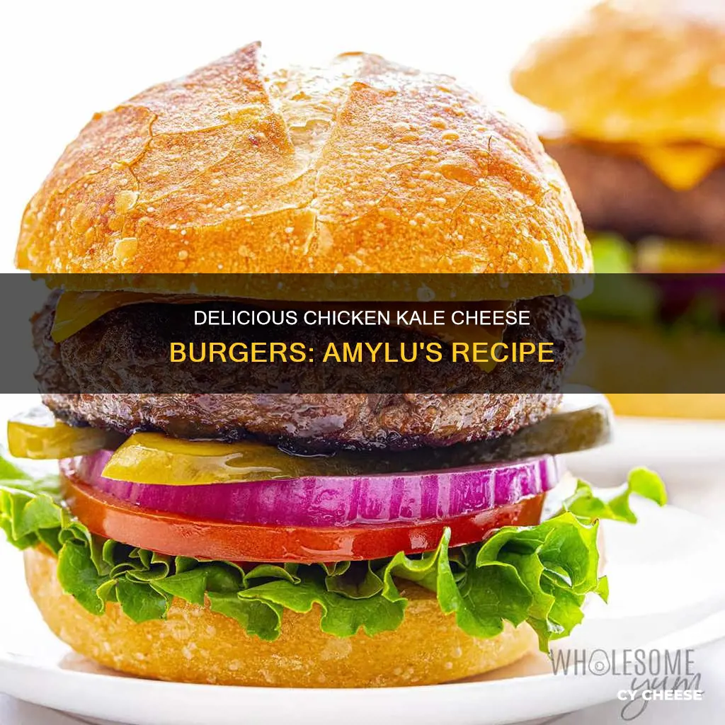 how to cook amylu chicken kale cheese burgers