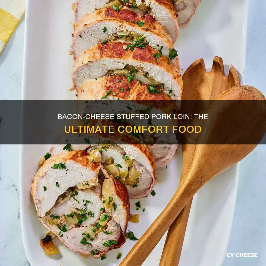 how to cook bacon and cheese stuffed pork loin