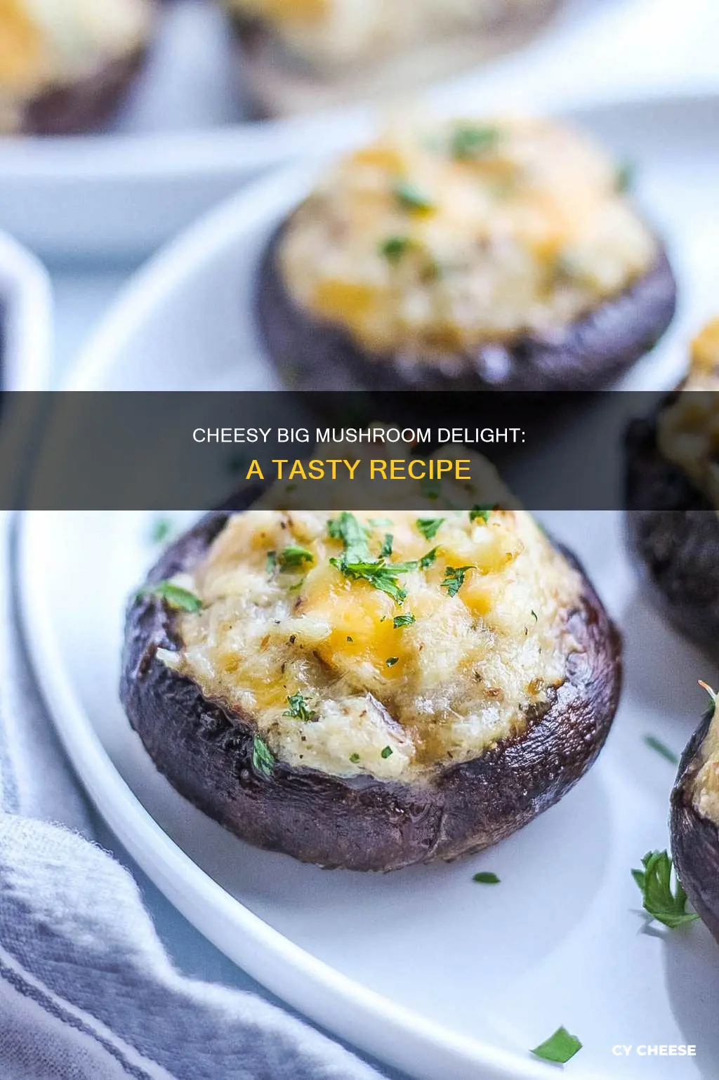 how to cook big mushrooms with cheese